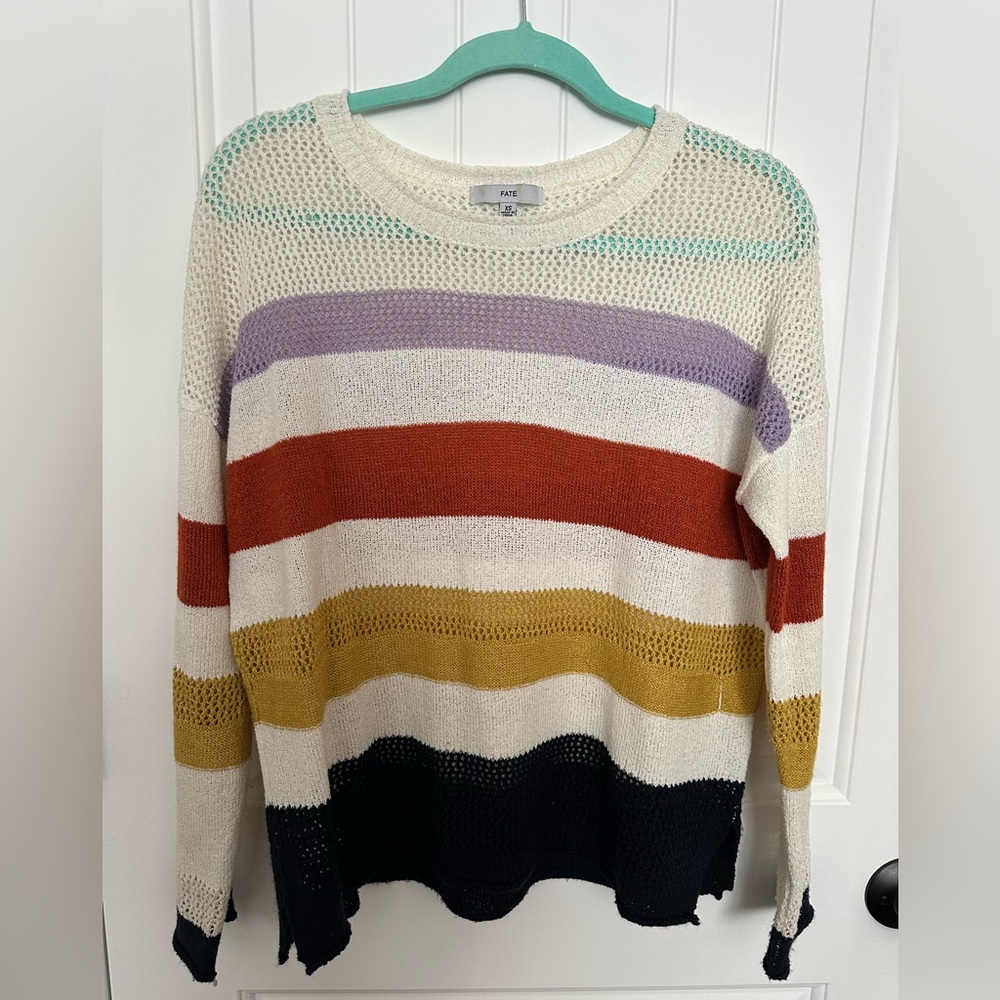 Fate Striped sweater, size XS